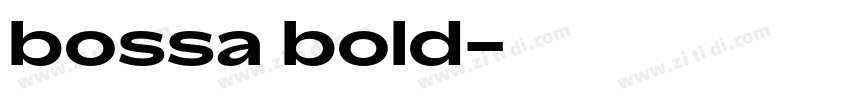 bossa bold字体转换